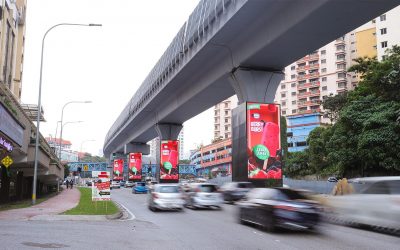 Digital Pillar advertising at Persiaran Surian