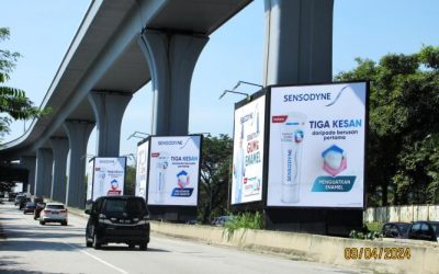 Pillar Wrap advertising at Jalan Damansara, TTDI