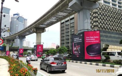 Pillar Wrap advertising at Jalan Sultan Ismail