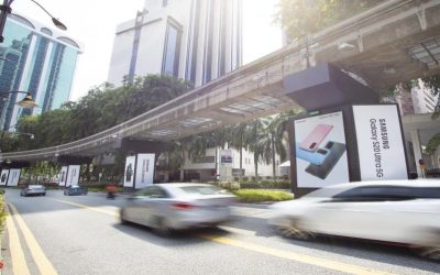 Pillar Wrap advertising at Jalan Sultan Ismail