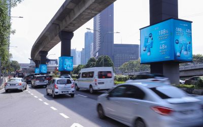 Digital Pillar advertising at Jalan Bangsar