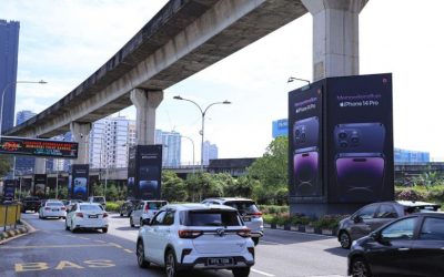 Pillar Wrap advertising at Jalan Bangsar