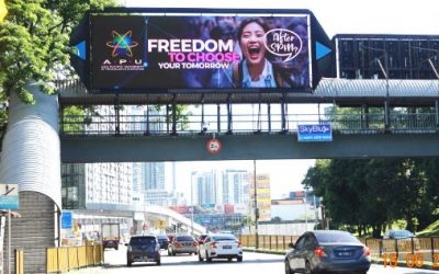 Digital Gantry advertising at Jalan Cheras (near Sunway Velocity)