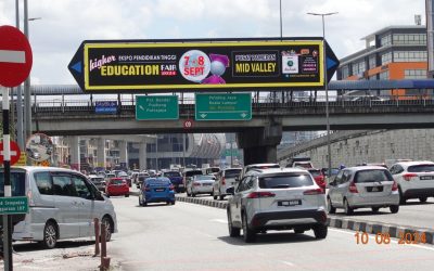 Digital Gantry advertising at Setiawalk Puchong