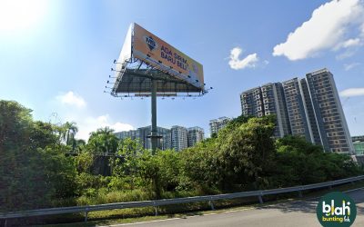 Triple-Sided Billboard advertising at Federal Highway (to Subang Jaya)