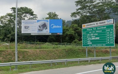 Single-Sided Billboard at Karak Highway KM20.6, towards Genting