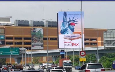 Single-Sided Billboard at LDP near One Utama