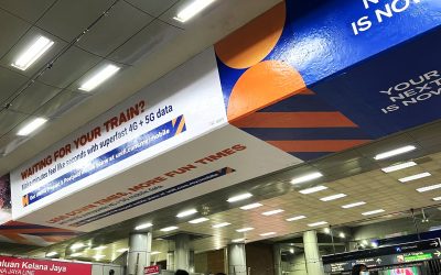 Train Station advertising at KL Sentral