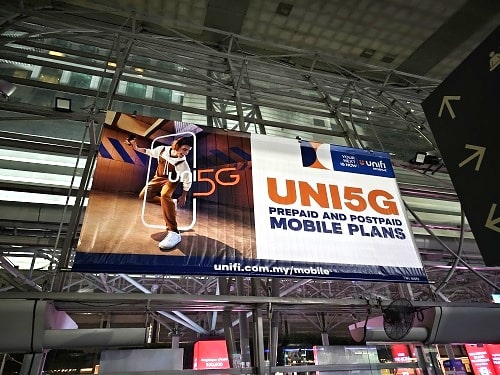 KL Sentral wall graphics advertising