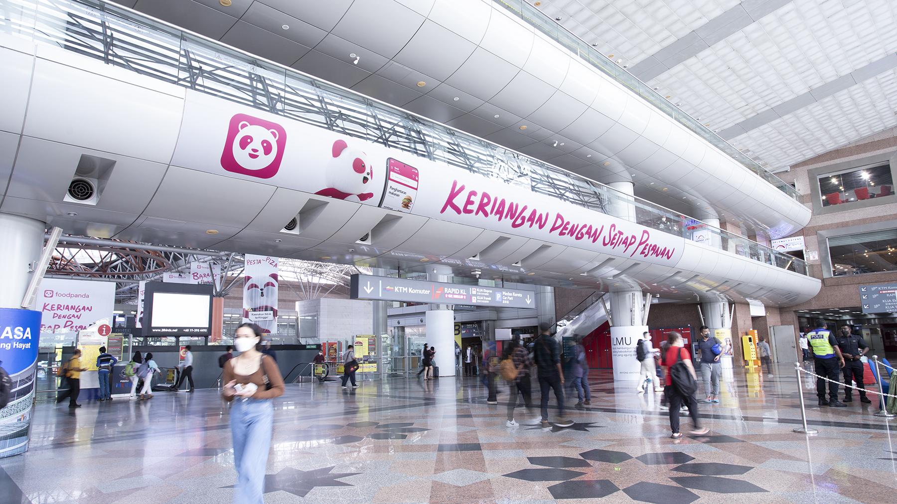 KL Sentral metal cladding wrap advertising