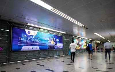 Train Station advertising at KLCC & KL Sentral Station