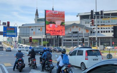 Digital Billboard advertising at Jalan Sultan Zainal Abidin, Kampung Tanjung Kapur