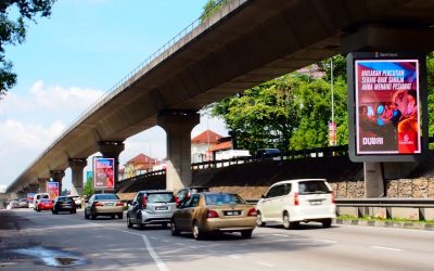 Digital Pillar advertising at Lebuhraya Bukit Jalil