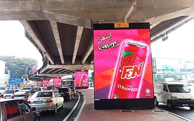 Digital Pillar advertising at Kota Bharu, Kelantan