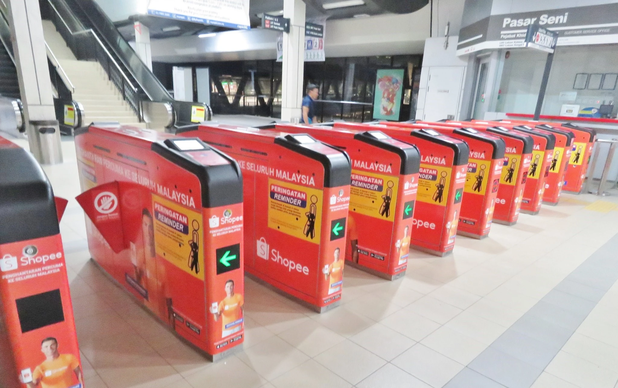 Train Station Turnstile OOH Advertising